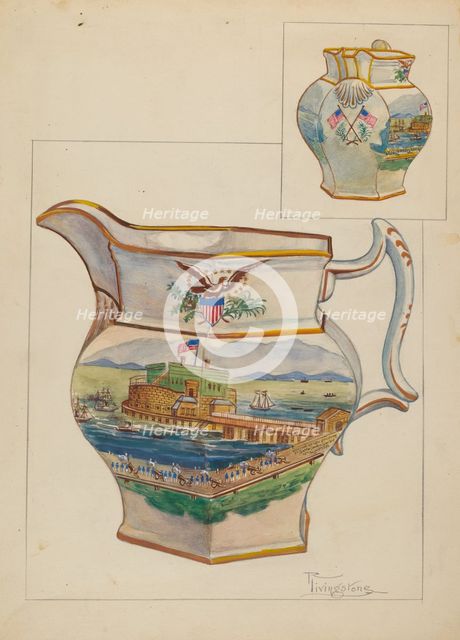 Pitcher, 1935/1942. Creator: Rolland Livingstone.