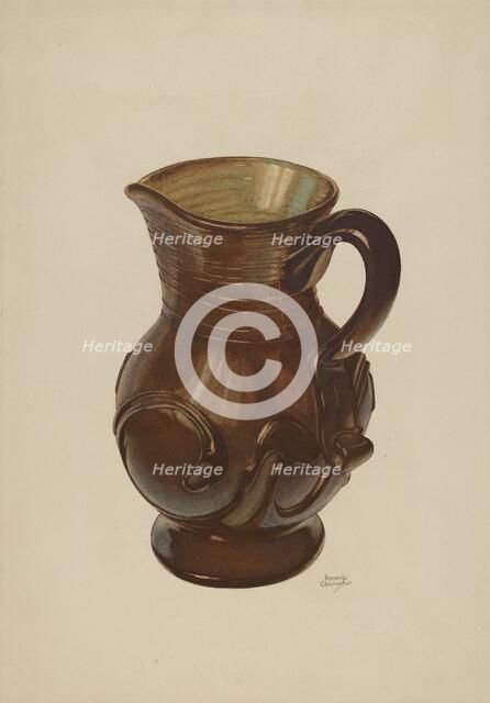 Pitcher, 1935/1942. Creator: Beverly Chichester.