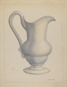 Pitcher, 1935/1942. Creator: Janet Riza