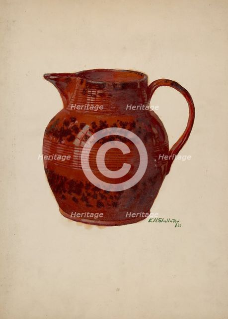 Pitcher, 1936. Creator: Eugene Shellady.
