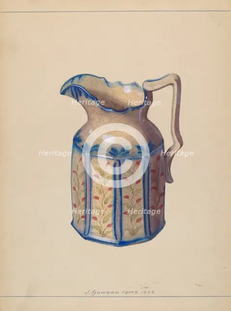 Pitcher, 1936. Creator: J. Howard Iams.