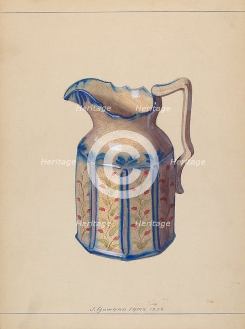 Pitcher, 1936. Creator: J. Howard Iams.