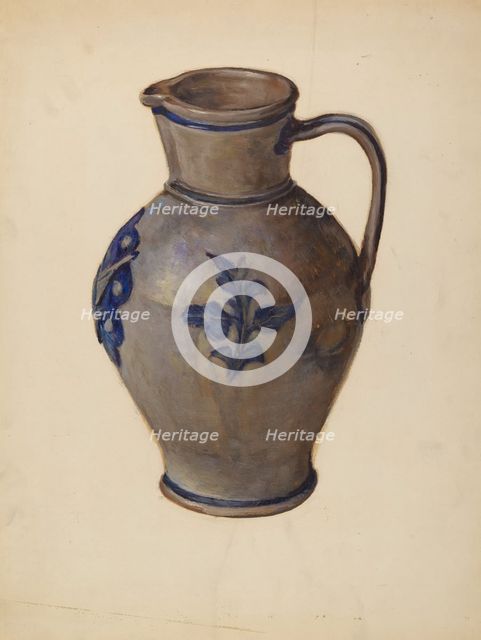 Pitcher, 1937. Creator: C.W. Perky.