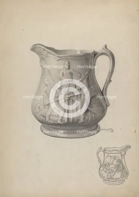 Pitcher, 1937. Creator: Eugene Shellady.