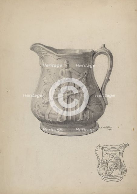 Pitcher, 1937. Creator: Eugene Shellady.
