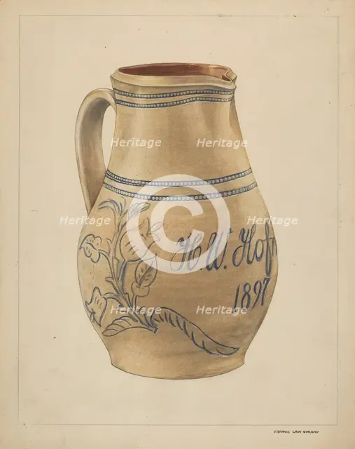 Pitcher, 1937. Creator: Francis Law Durand.