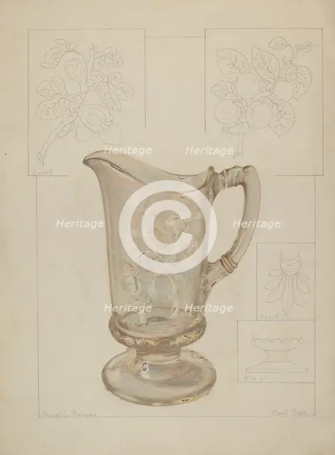 Pitcher, 1937. Creator: Manuel G. Runyan.
