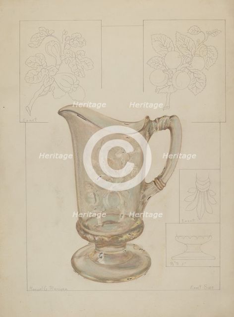 Pitcher, 1937. Creator: Manuel G. Runyan.