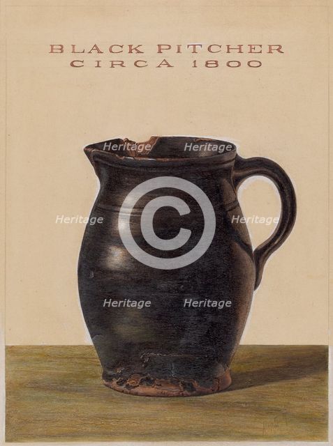 Pitcher, 1938. Creator: Philip Smith.