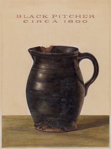 Pitcher, 1938. Creator: Philip Smith