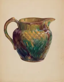Pitcher, 1943/1945. Creator: Mina Lowry