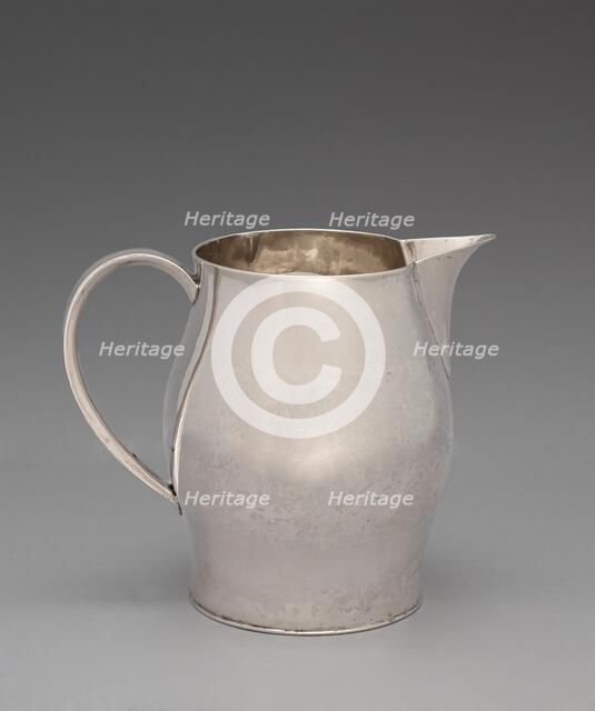 Pitcher, about 1800-1805. Creator: Paul Revere.