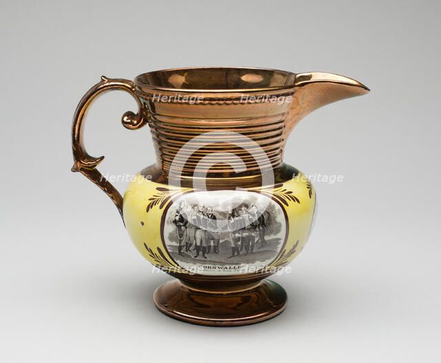 Pitcher, c. 1850. Creator: Unknown.