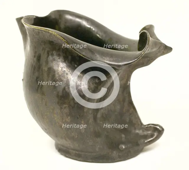 Pitcher, c. 1900. Creator: George E. Ohr (American, 1857-1918).
