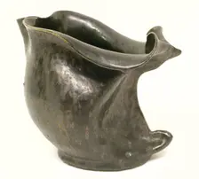Pitcher, c. 1900. Creator: George E. Ohr (American, 1857-1918)