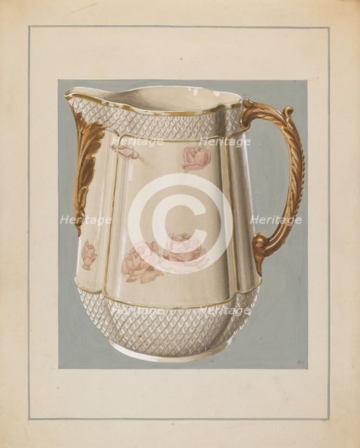 Pitcher, c. 1936. Creator: Unknown.