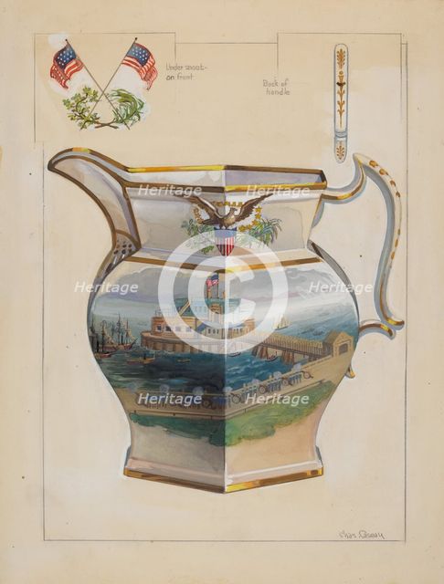 Pitcher, c. 1936. Creator: Charles Caseau.