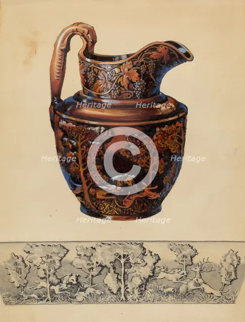 Pitcher, c. 1936. Creator: Charles Caseau.