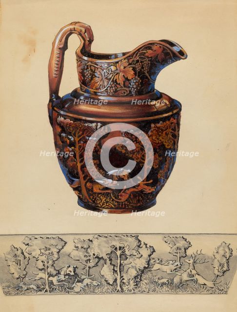 Pitcher, c. 1936. Creator: Charles Caseau.