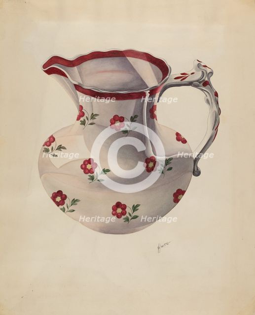 Pitcher, c. 1936. Creator: Edward White.