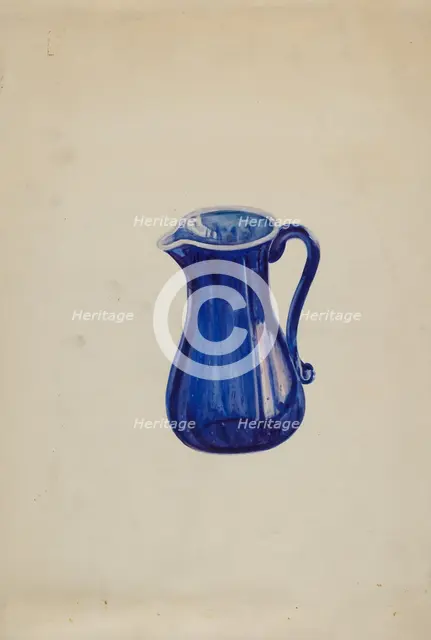 Pitcher, c. 1936. Creator: Ella Josephine Sterling.