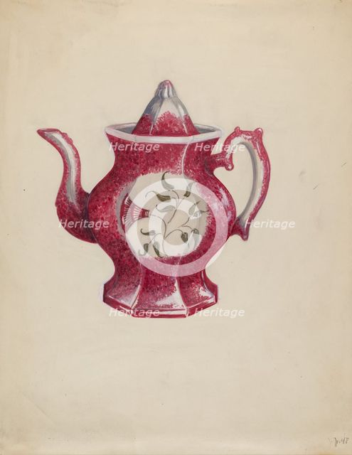 Pitcher, c. 1936. Creator: Eva Wilson.