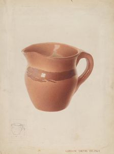 Pitcher, c. 1936. Creator: Gordon Saltar
