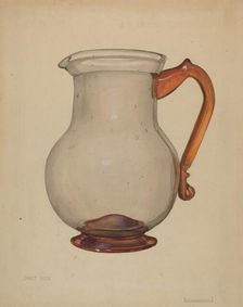 Pitcher, c. 1936. Creator: Janet Riza