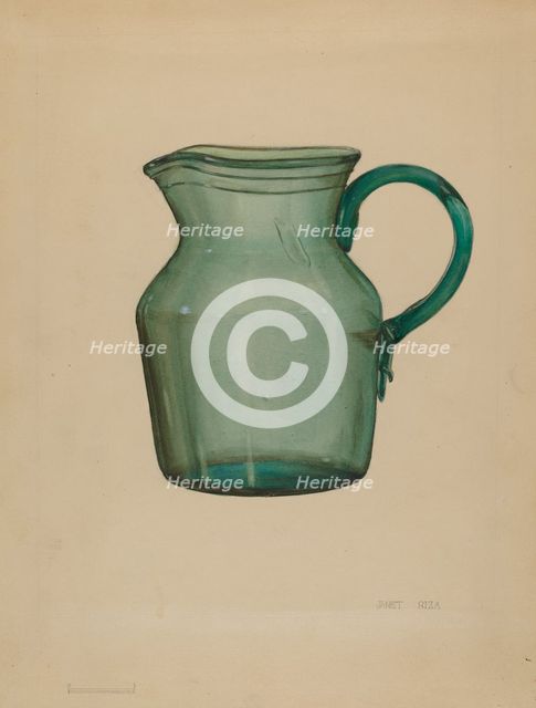 Pitcher, c. 1936. Creator: Janet Riza.