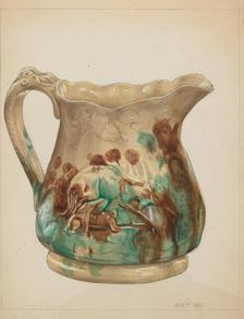 Pitcher, c. 1936. Creator: Janet Riza