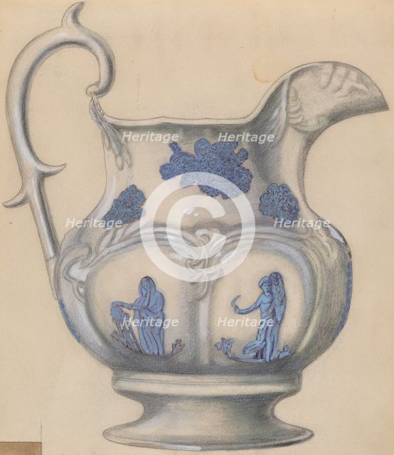 Pitcher, c. 1936. Creator: John Cutting.
