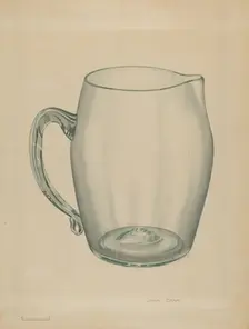 Pitcher, c. 1936. Creator: John Dana