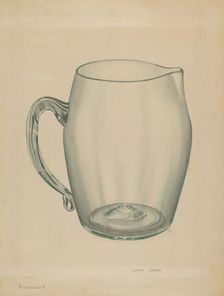 Pitcher, c. 1936. Creator: John Dana