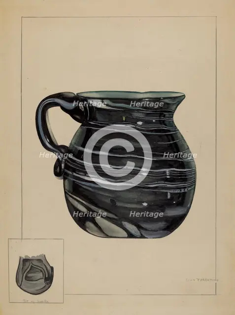 Pitcher, c. 1936. Creator: John Tarantino.