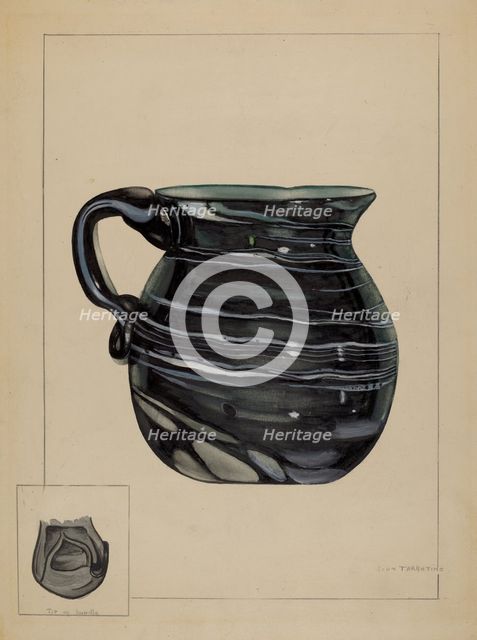 Pitcher, c. 1936. Creator: John Tarantino.