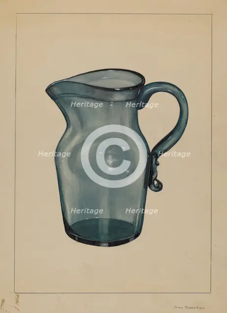 Pitcher, c. 1936. Creator: John Tarantino.