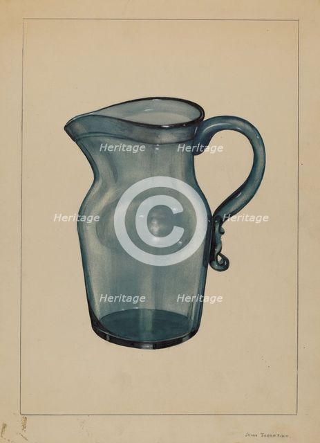 Pitcher, c. 1936. Creator: John Tarantino.