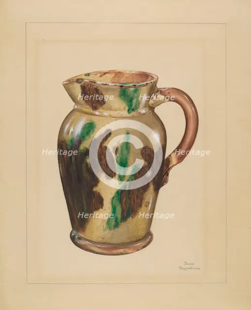 Pitcher, c. 1936. Creator: John Tarantino.