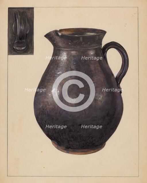 Pitcher, c. 1936. Creator: Mina Lowry.
