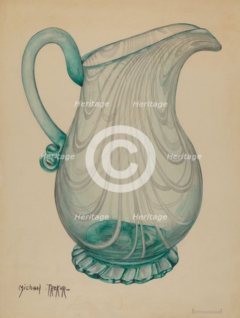 Pitcher, c. 1936. Creator: Michael Trekur.