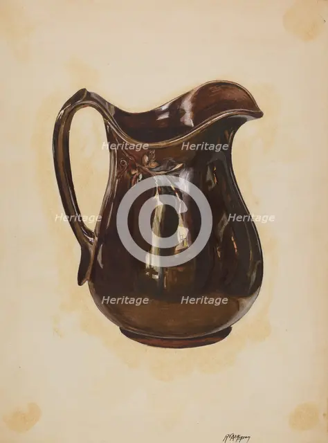 Pitcher, c. 1936. Creator: Ralph Atkinson.