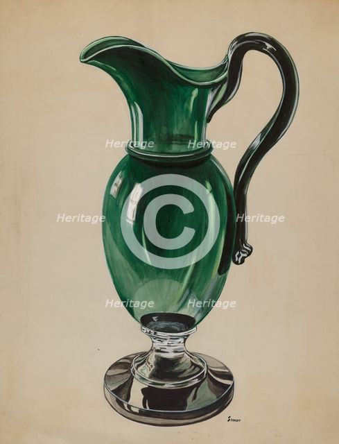 Pitcher, c. 1936. Creator: Robert Stewart.