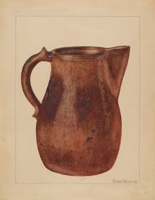 Pitcher, c. 1937. Creator: Yolande Delasser