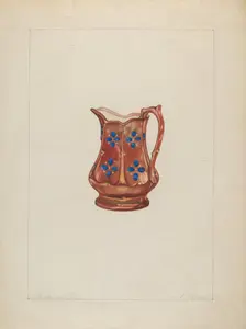 Pitcher, c. 1937. Creator: Arthur Wegg