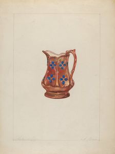 Pitcher, c. 1937. Creator: Arthur Wegg