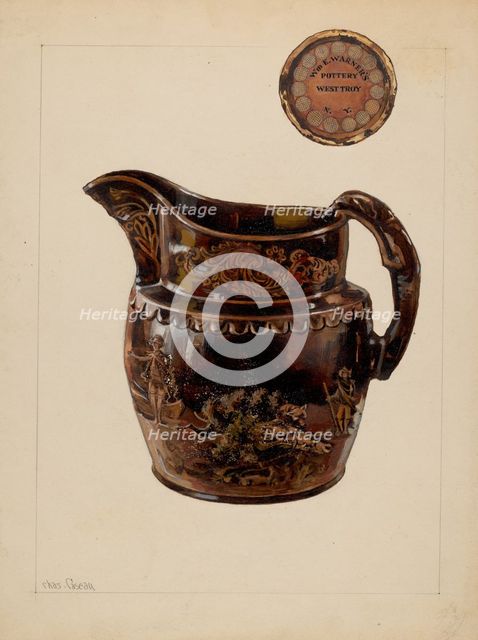 Pitcher, c. 1937. Creator: Charles Caseau.