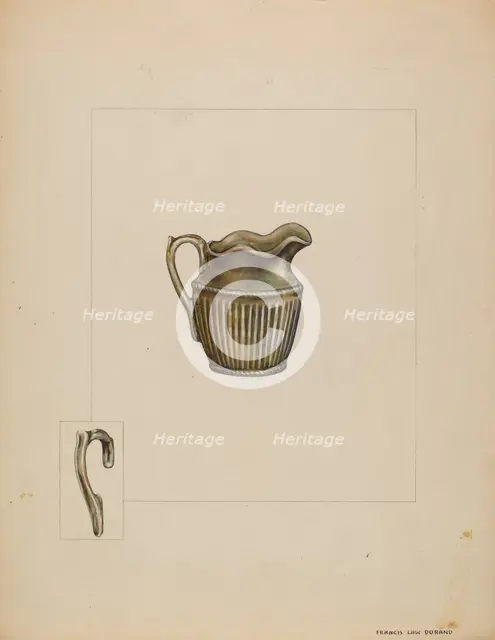 Pitcher, c. 1937. Creator: Francis Law Durand.