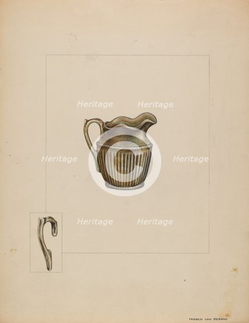 Pitcher, c. 1937. Creator: Francis Law Durand.