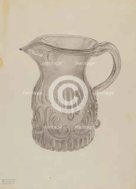 Pitcher, c. 1937. Creator: Frank Fumagalli.