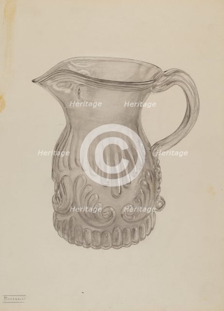 Pitcher, c. 1937. Creator: Frank Fumagalli.